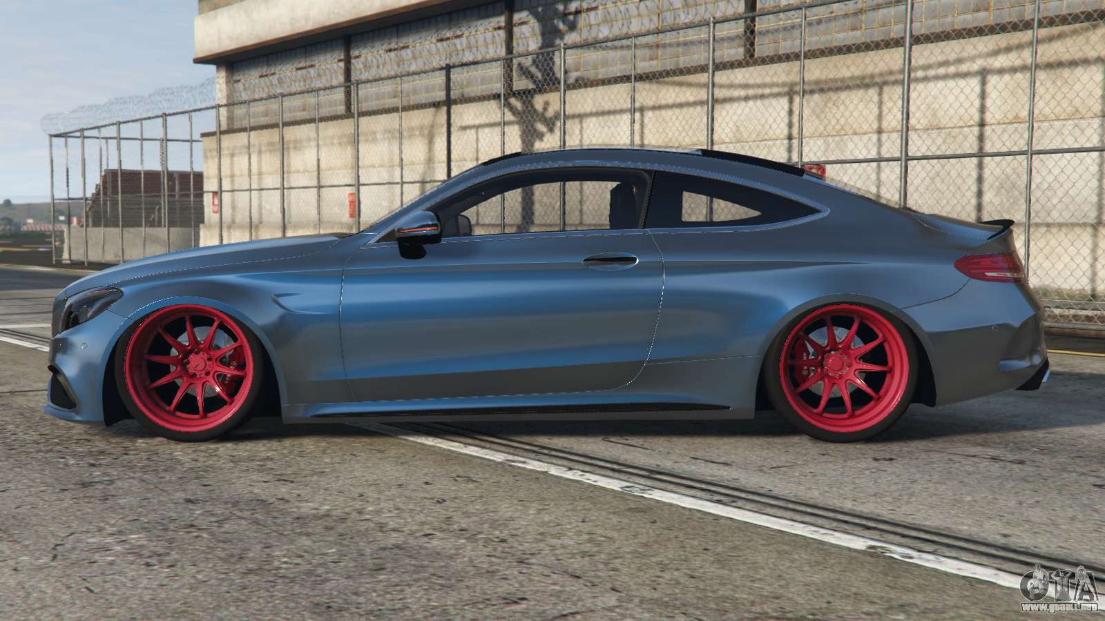 Mercedes AMG C 63 S Coupe Teal Blue Replace Para GTA 5