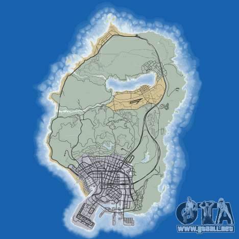 Mapa de calle de Grand Theft Auto 5