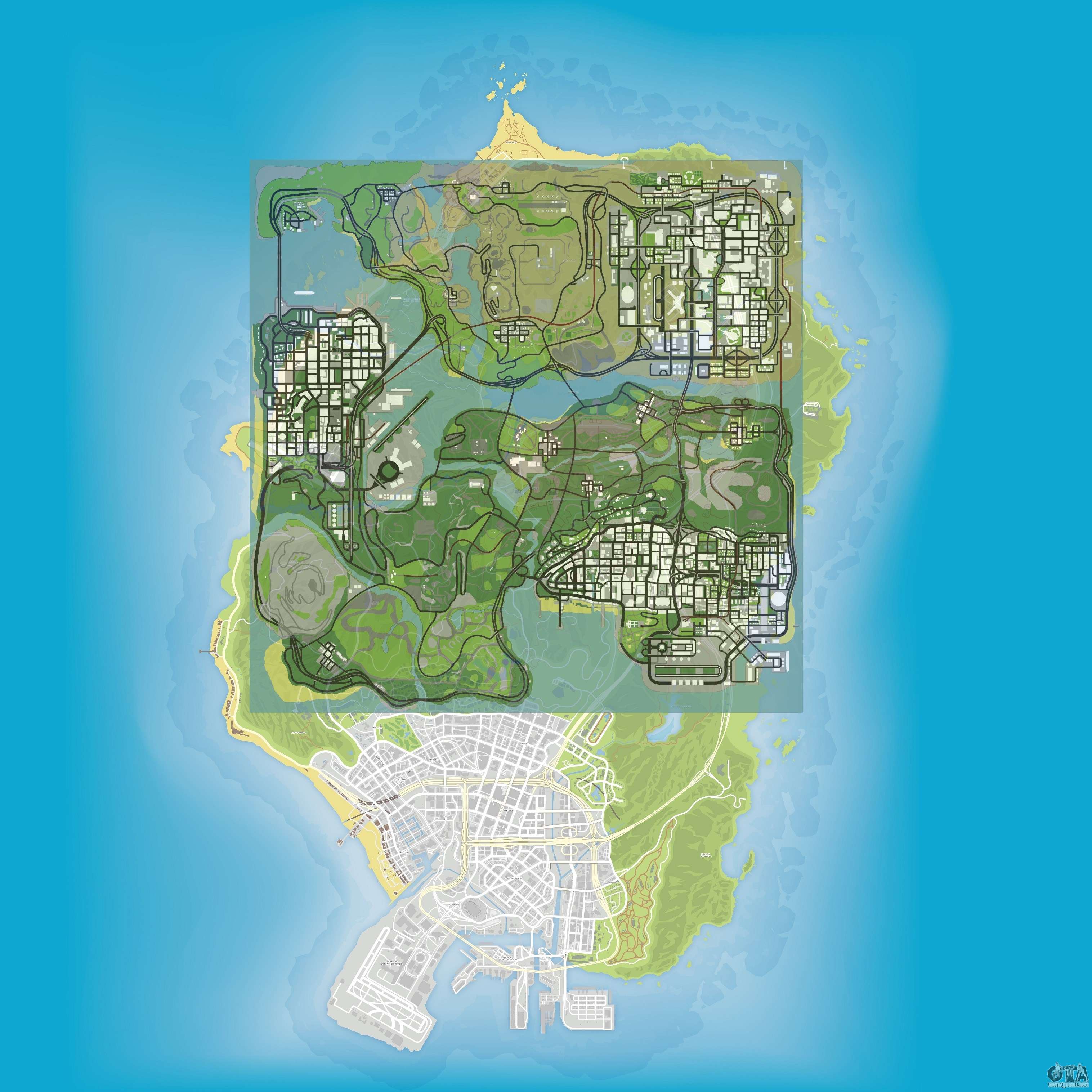 Así de completo es el mapa interactivo no oficial de GTA V