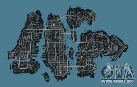 Mapa de tiendas de ropa GTA 4