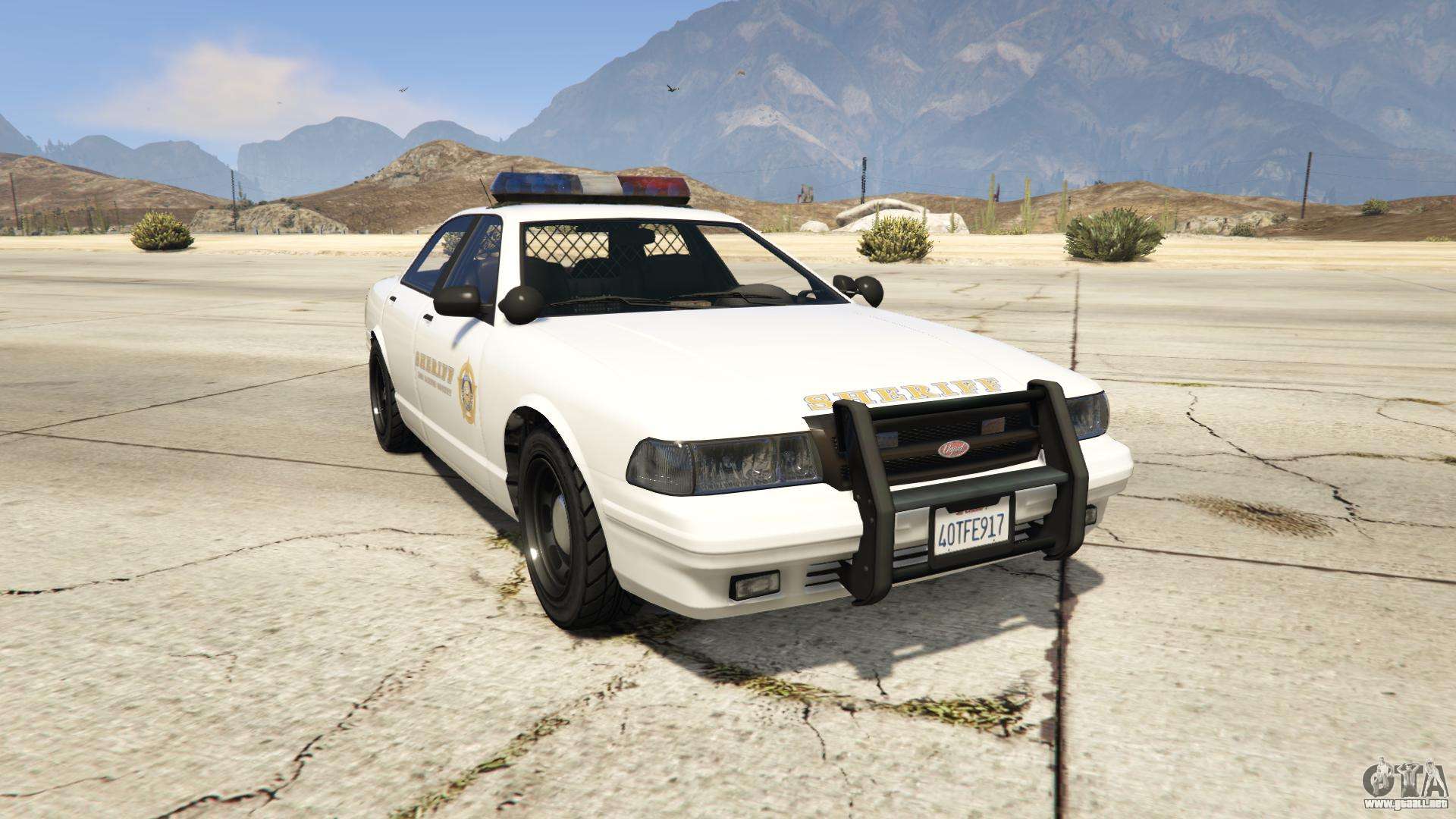 GTA 5 Vapid Sheriff Cruiser - vista frontal