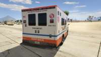 GTA 5 Brute Ambulance los santos Medical Center - vista posterior