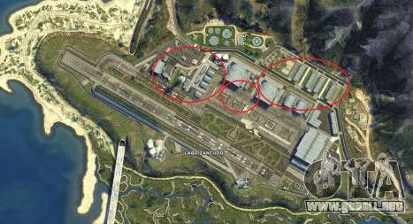Mapa de Fort Zancudo de GTA 5