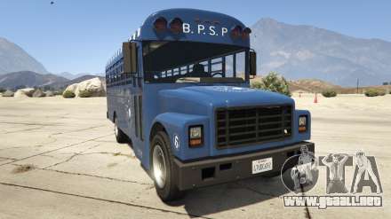 GTA 5 Vapid Prison Bus - capturas de pantalla, descripción y especificaciones del bus.
