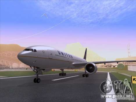 Boeing 777-200 United Airlines para GTA San Andreas