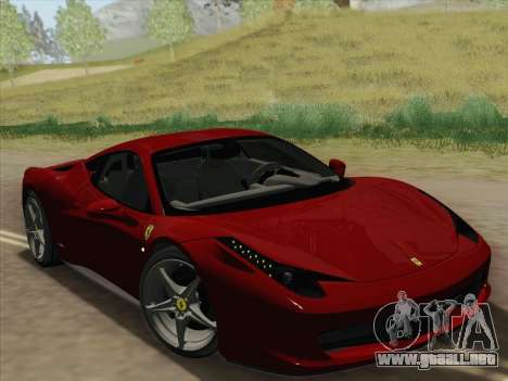 Ferrari 458 Italia 2010 para GTA San Andreas