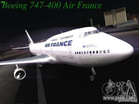 Boeing 747-400 Air France para GTA San Andreas