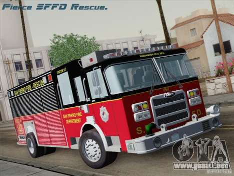 Pierce SFFD Rescue para GTA San Andreas