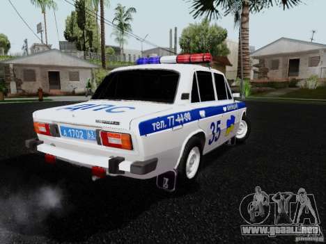 Policía 2106 VAZ para GTA San Andreas