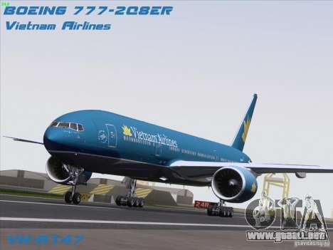 Boeing 777-2Q8ER Vietnam Airlines para GTA San Andreas
