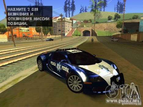 Bugatti Veyron Federal Police para GTA San Andreas