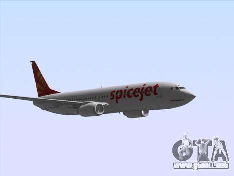 Boeing 737-8F2 Spicejet para GTA San Andreas