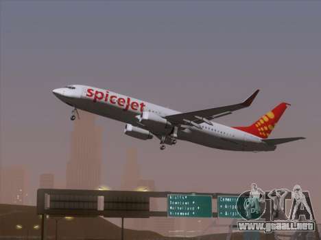 Boeing 737-8F2 Spicejet para GTA San Andreas