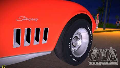 Chevrolet Corvette (C3) Stingray T-Top 1969 para GTA Vice City