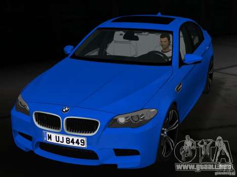 BMW M5 F10 2012 para GTA Vice City