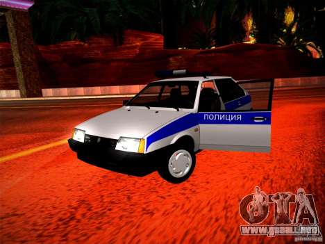 Policía Vaz 2109 para GTA San Andreas