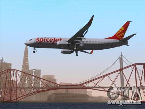 Boeing 737-8F2 Spicejet para GTA San Andreas