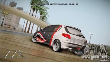 Peugeot 206 Shark Edition para GTA San Andreas