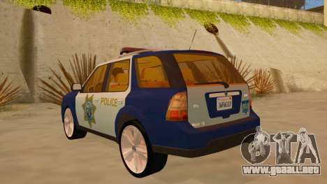 Saab 9-7X Police para GTA San Andreas