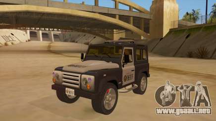 Land Rover Defender Sheriff para GTA San Andreas