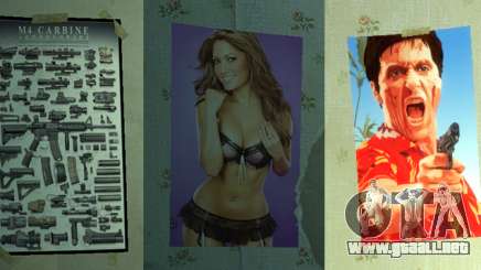 Nuevos carteles en el apartamento del segundo para GTA 4