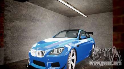 BMW M6 2013 turquesa para GTA 4