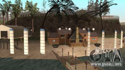 Villa en la Laguna de pesca para GTA San Andreas