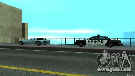 Policía en el puente, San Fierro para GTA San Andreas