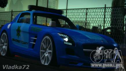 Mercedes-Benz SLS AMG Blue SCPD para GTA San Andreas