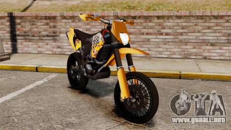 KTM EXC 450 SuperMotard para GTA 4