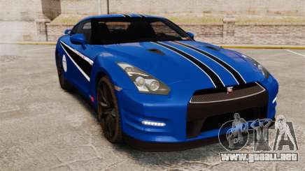 Nissan GT-R 2012 Black Edition AMS Alpha 12 para GTA 4