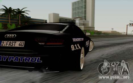 Audi RS5 2011 Police para GTA San Andreas