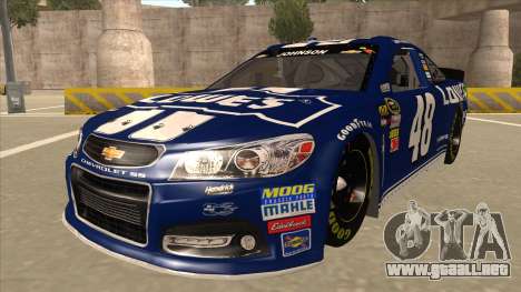Chevrolet SS NASCAR No. 48 Lowes blue para GTA San Andreas