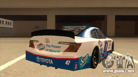 Toyota Camry NASCAR No. 47 Clorox para GTA San Andreas