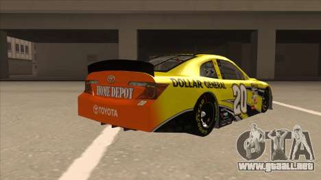 Toyota Camry NASCAR No. 20 Dollar General para GTA San Andreas