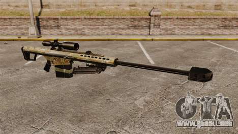 El francotirador Barrett M82 rifle v14 para GTA 4