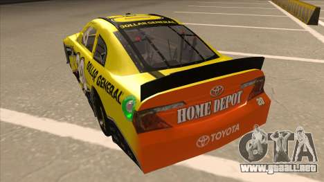 Toyota Camry NASCAR No. 20 Dollar General para GTA San Andreas