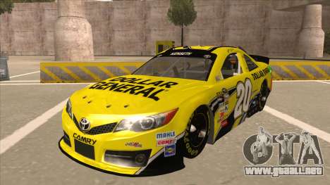 Toyota Camry NASCAR No. 20 Dollar General para GTA San Andreas