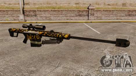 El francotirador Barrett M82 rifle v11 para GTA 4
