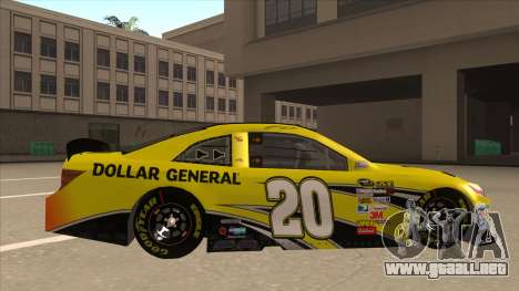 Toyota Camry NASCAR No. 20 Dollar General para GTA San Andreas