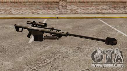 El francotirador Barrett M82 rifle v1 para GTA 4