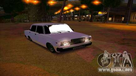 VAZ 2107 drenaje plantado para GTA San Andreas