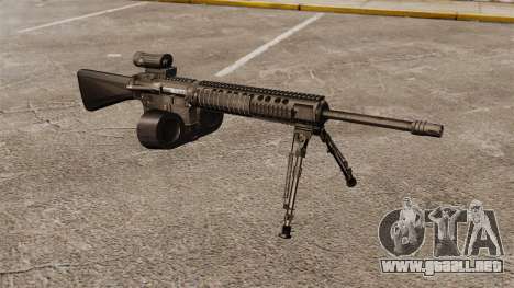 Rifle de asalto M16A4 C-MAG alcance para GTA 4