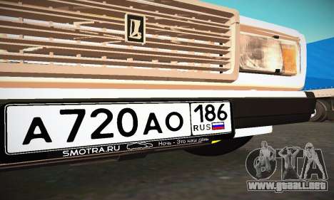 BUNKER VAZ 2107 para GTA San Andreas