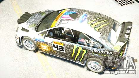 Ford Focus RS Monster World Rally Team WRC para GTA 4