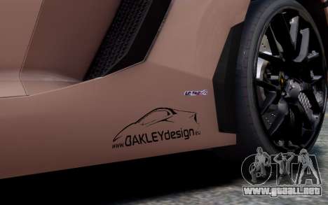 Lamborghini Aventador LP760-4 Oakley Design para GTA 4
