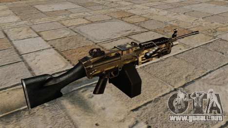 La ametralladora de la ligera M249 Camo para GTA 4