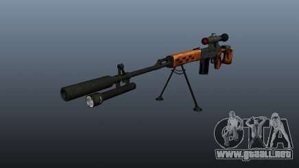 Rifle de francotirador Dragunov A & K para GTA 4