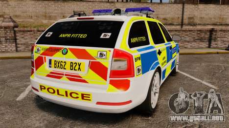 Skoda Octavia RS Metropolitan Police [ELS] para GTA 4