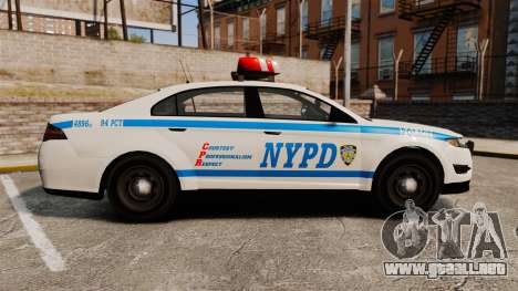 GTA V Police Vapid Interceptor NYPD para GTA 4